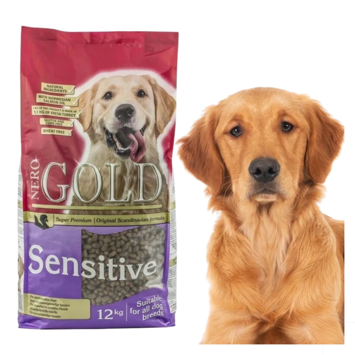 Nero Gold Sensitive Z Indykiem Karma Dla Psów 12Kg