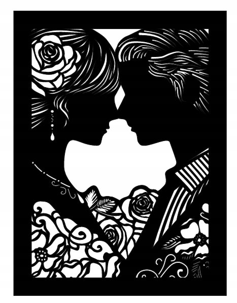 Dekoracja Ścienna Na Prezent Na Ślub Para D117