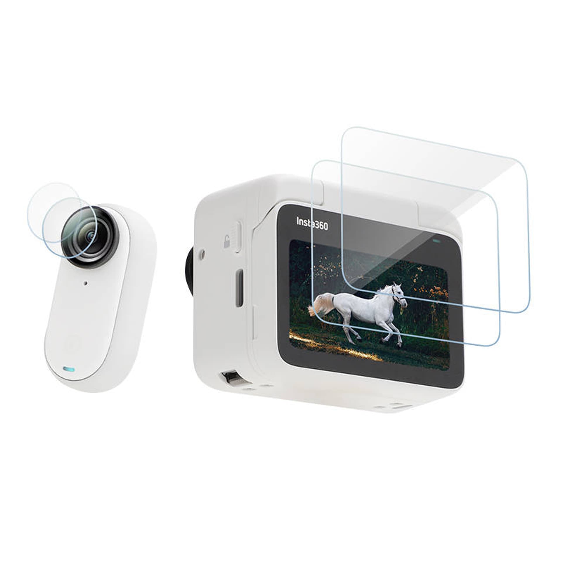Ochronne szklo Sunnylife na ekran i obiektyw do Insta360 Go 3