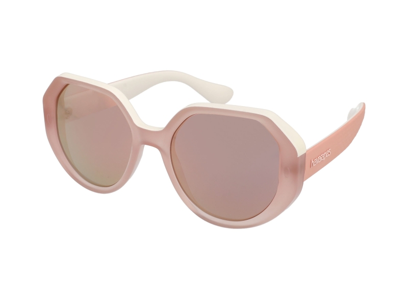 HAVAIANAS TIJUCA Okulary, Pink Ivory, 53 damskie, Różowa Ivory, 53