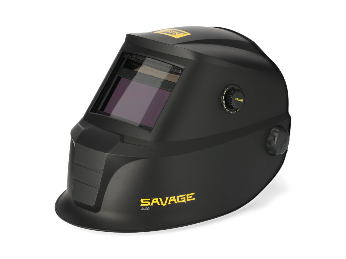 Przyłbica spawalnicza samościemniająca ESAB Savage A40 (z wymienną baterią) : Kolor - Czarny - 0700000490