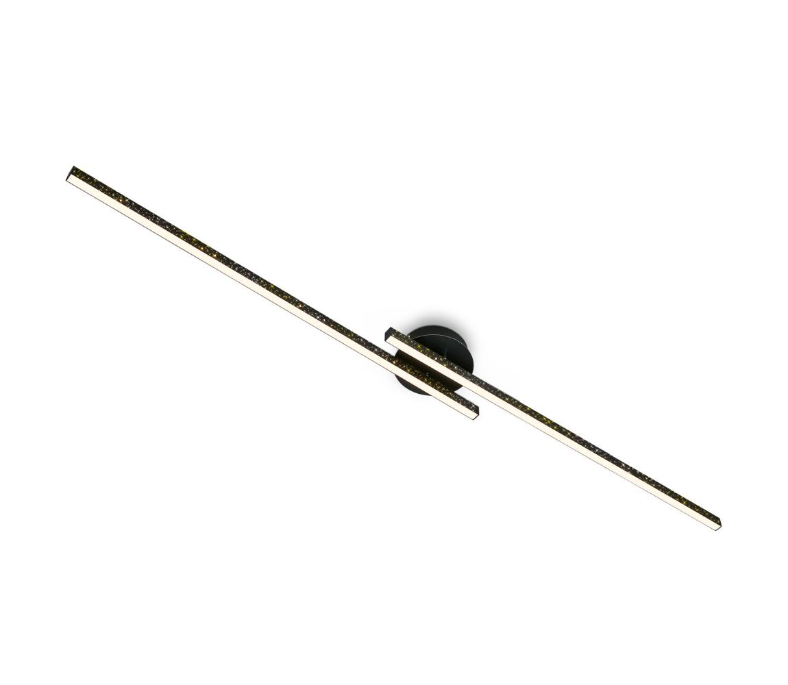 Briloner 3717-025 - LED Żyrandol natynkowy REY 2xLED/12W/230V czarny