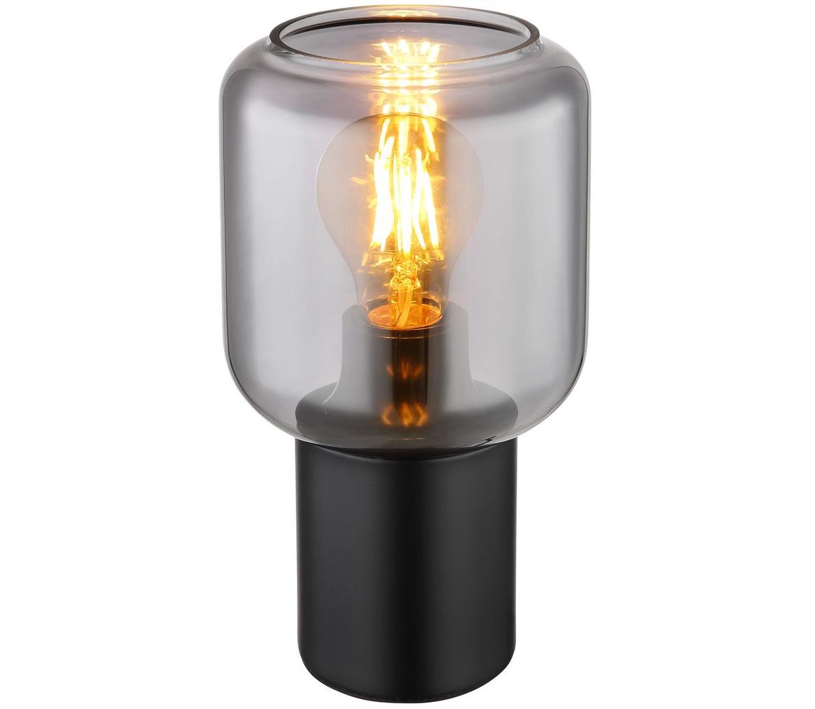 Globo 21004S - Lampa stołowa NINJO 1xE27/40W/230V czarna