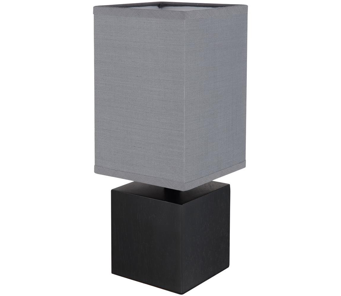 Globo 21628A - Lampa stołowa VALENTINO 1xE27/7W/230V szara/czarna