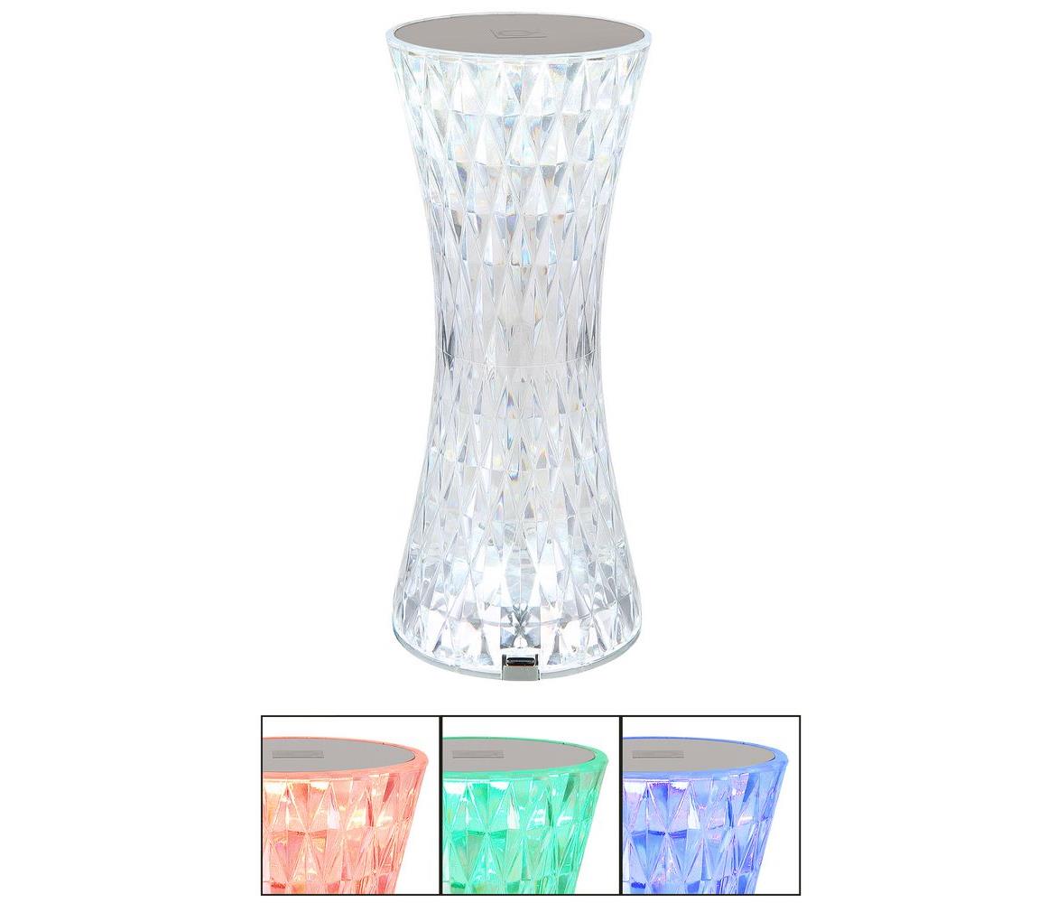 Globo 28073 - LED RGBW Lampa stołowa dotykowa GIXI LED/1W/5V 800 mAh