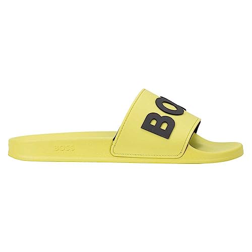 BOSS Męskie klapki Kirk rblg_N Slide, jasnozielone, 40 EU, jasnozielony, 40 EU