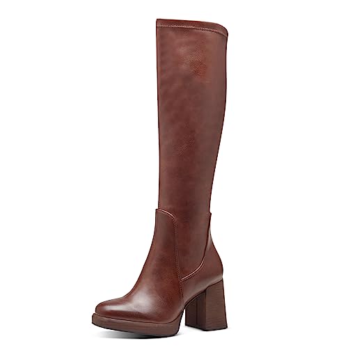 Marco Tozzi Damskie botki z długim rękawem 2-25515-41, chestnut, 38 EU