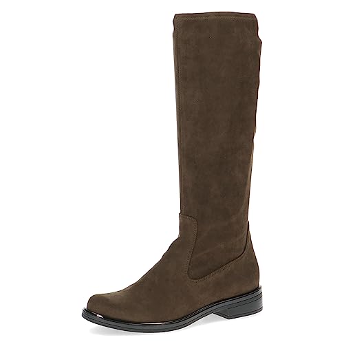 Caprice Damskie botki 9-25512-41 39 płaskie, Khaki Stretch, 39 EU