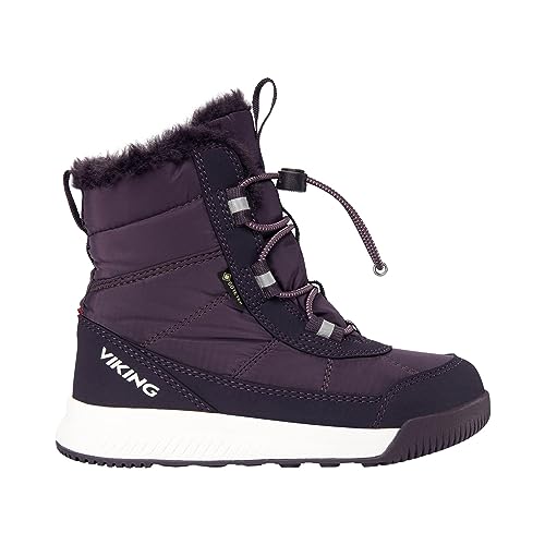 Viking Buty dziecięce Aery Warm GTX Sl Snow Boot, uniseks, Aubergine Purple, 32 EU
