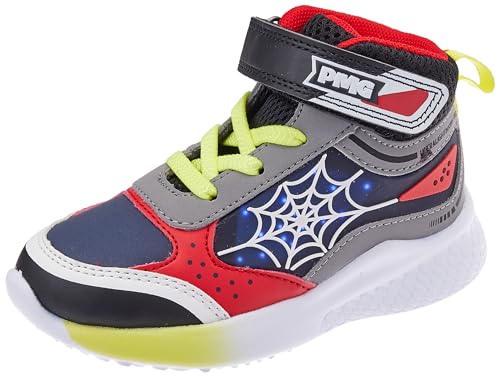 Primigi B&G Infinity Light, Buty dziecięce, czarno-szaro-czerwony, 27 EU, Czarny Szary Czerwony