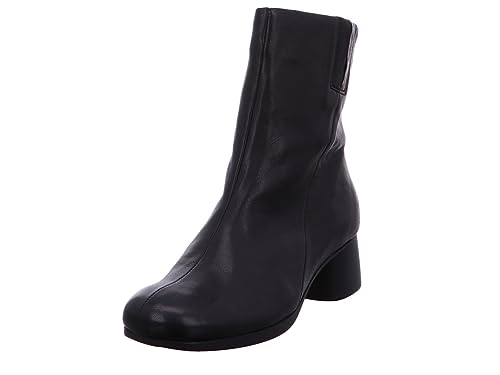 Think! Damskie botki Nani z podszewką ze skóry ekologicznej, 000 czarny, 37 EU