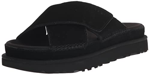 UGG Sandały damskie Goldenstar Cross Slide, Czarny, 43 EU