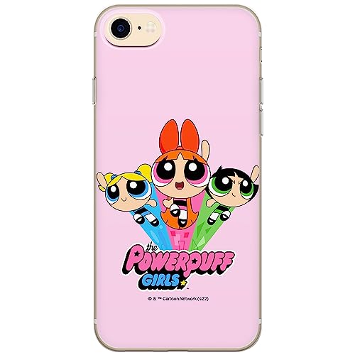 ERT GROUP etui na telefon Iphone 7/8/ SE 2/ SE 3, case oryginalny i oficjalnie licencjonowany przez The Powerpuff Girls, wzór The Powerpuff Girls 029, optymalnie dopasowane, plecki z TPU