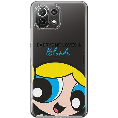 ERT GROUP etui na telefon Xiaomi 11 LITE 4G / 11 LITE 5G, case oryginalny i oficjalnie licencjonowany przez The Powerpuff Girls, wzór The Powerpuff Girls 012, plecki z TPU częściowo przeźroczyste