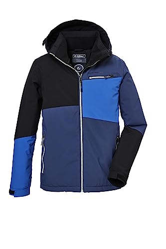 Killtec Chłopięca kurtka funkcyjna z kapturem i łapaczem śniegu/kurtka outdoorowa jest wodoszczelna KOW 161 BYS JCKT, deep royal, 140, 40917-000