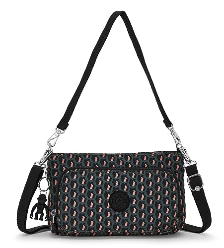 Kipling Myrte Mały Crossbody, 24 x 14.5 x 4.5, 3D K Pink, Czarny