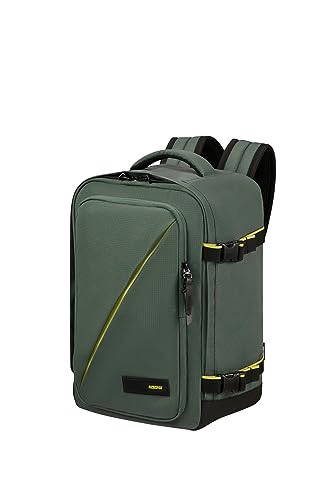 American Tourister Take2Cabin - Ryanair torba kabinowa 25 x 20 x 40 cm, 23 l, 0,50 kg, bagaż podręczny, plecak do samolotu, rozmiar S, Underseater, Zielony (Dark Forest), Einheitsgröße, Bagaż