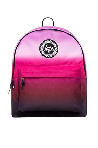 hype Szkoła dzień biuro podróż casual unisex dzieci chłopcy dziewczęta nastolatki mężczyźni kobiety plecaki, Różowy/Czarny Fuksja Fade, Jeden rozmiar, Casual