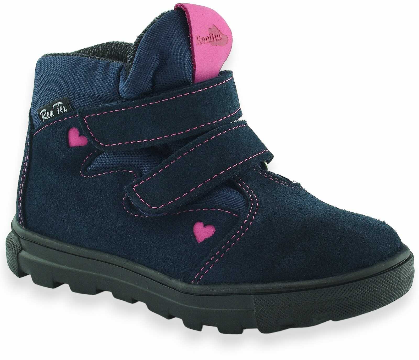 Buty jesienne dla dzieci Renbut RenTex 23-3346-0760 Granat Amarant