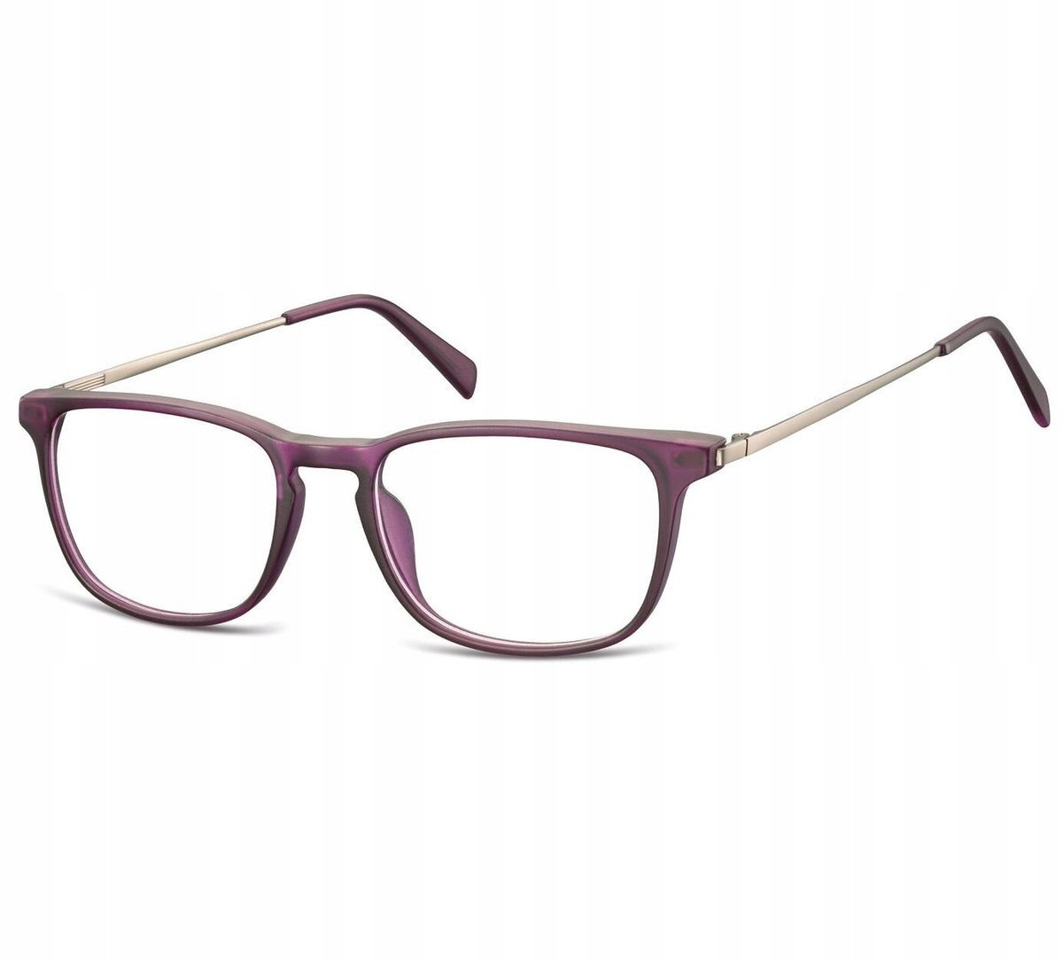 Okulary Nerd prostokątne Zerówki Korekcyjne Unisex