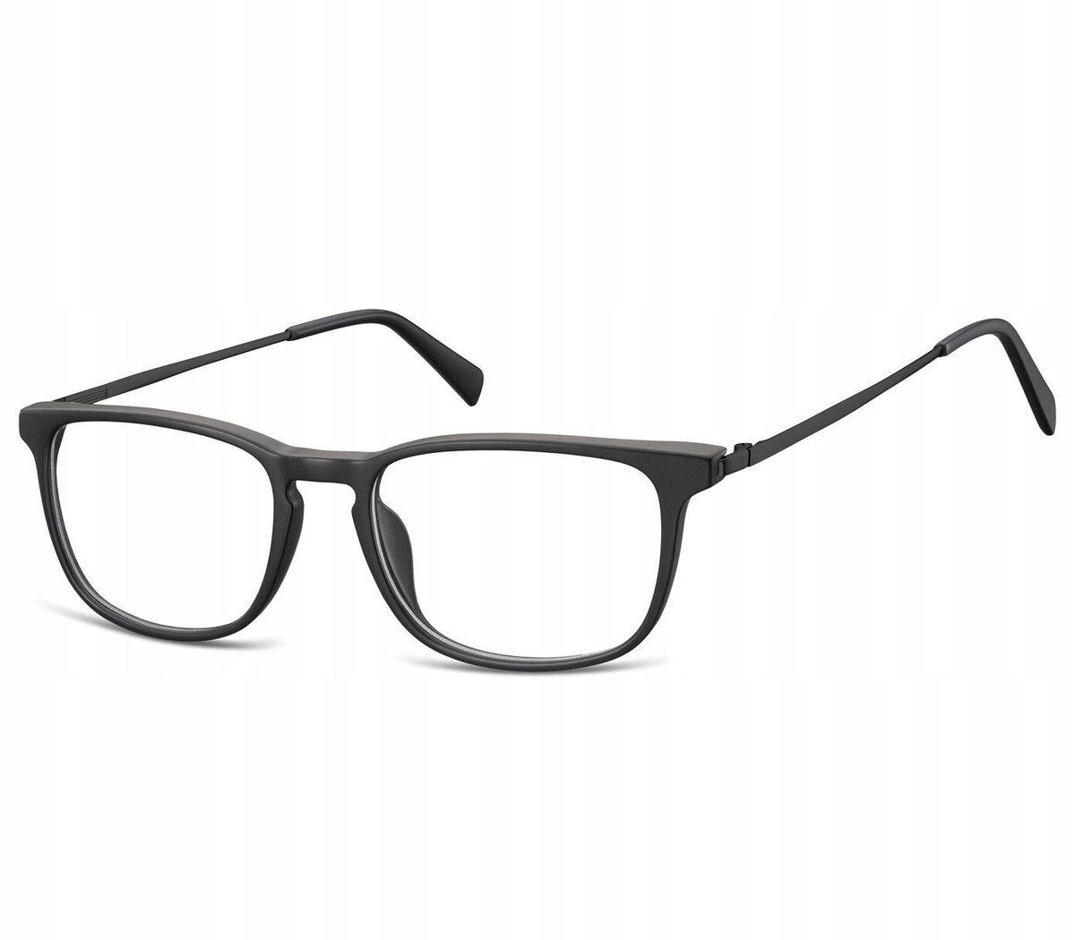 Okulary Nerd prostokątne Zerówki Korekcyjne Unisex
