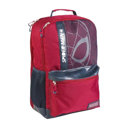 Cerdá Plecak Casual Spiderman Marvel 45cm, Materiał szkolny Unisex, Wielobarwny, Jeden rozmiar, Wielobarwny, Talla única