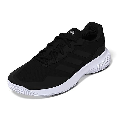 adidas Gamecourt 2.0 damskie tenisówki tenisowe, Core Black Core Black Silver Spotkany, 43 1/3 EU