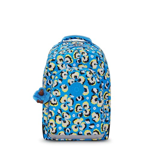 Kipling Plecak Class Room, 29 x 24 x 43, Leopard Floral (BLAU), niebieski, Einheitsgröße, CLASS ROOM