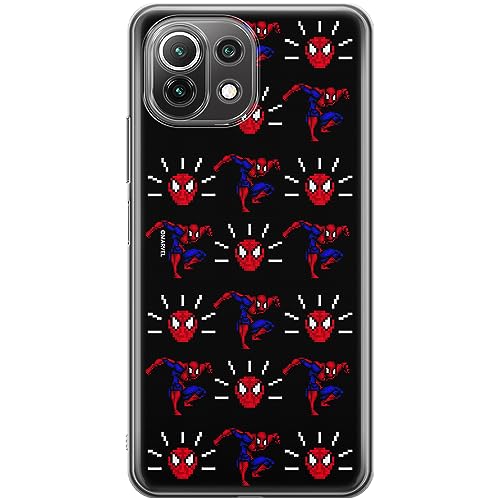 ERT GROUP etui na telefon Xiaomi 11 LITE 4G / 11 LITE 5G, case oryginalny i oficjalnie licencjonowany przez Marvel, wzór Spider Man 025, optymalnie dopasowane, plecki z TPU