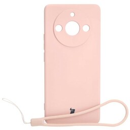 Bizon Etui Case Silicone Sq do Realme 11 Pro / 11 Pro+, jasnoróżowe