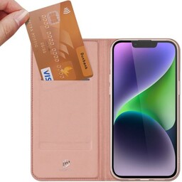 Dux Ducis Etui z klapką Skin Pro do iPhone 15 Plus, różowe