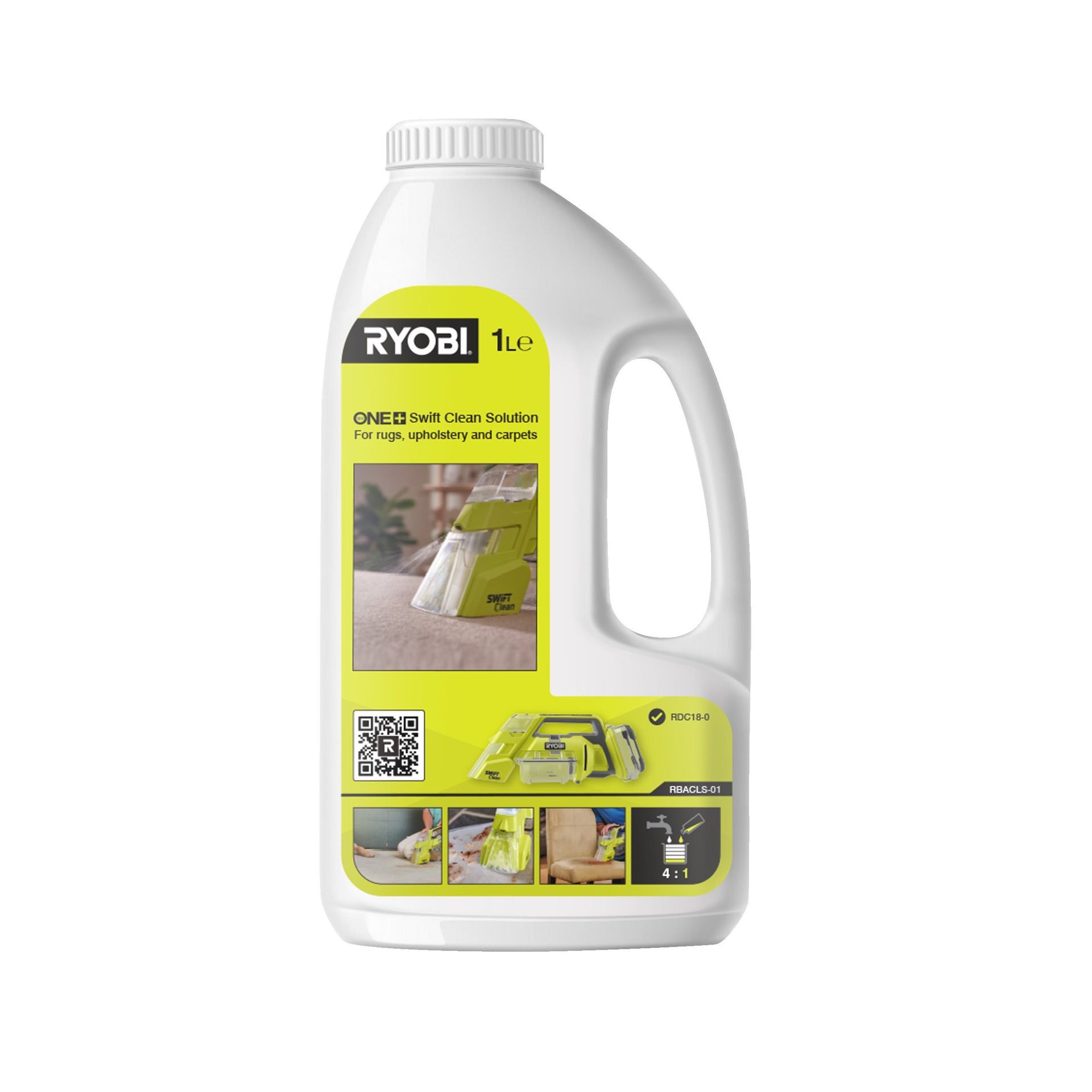 Ryobi Detergent czyszczący do odkurzacza piorącego Swift Clean 18V ONE+ | RBACLS-01