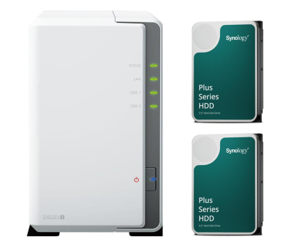 Synology DS223j (2x 8TB HDD HAT3300 Plus)