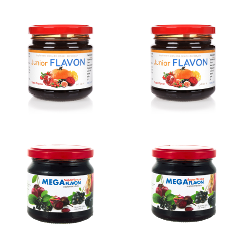 Mix 2x Junior i 2x Mega Flavon