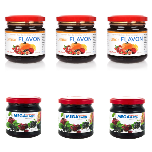 Mix 3x Junior i 3x Mega Flavon
