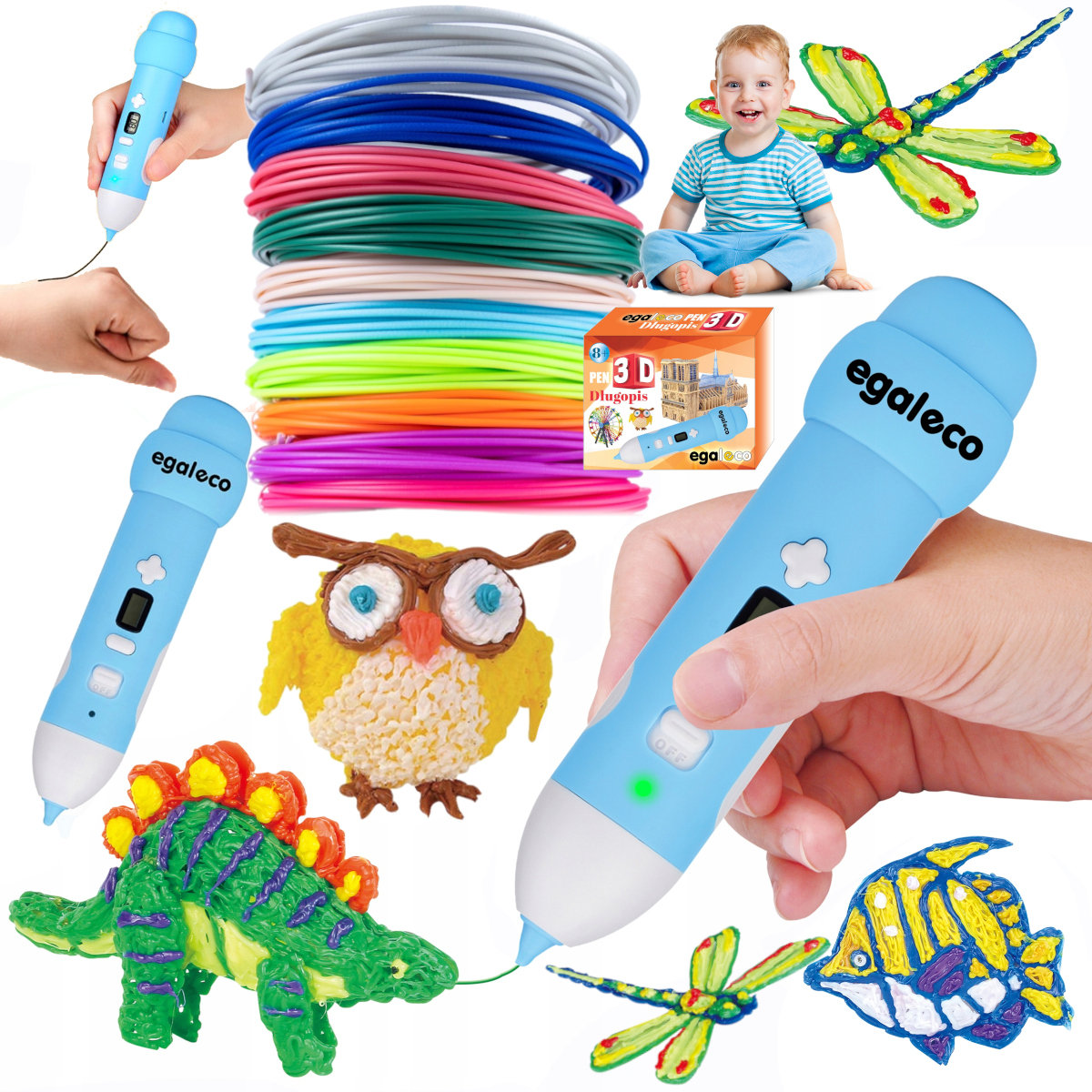 Długopis 3D Drukarka Bezprzewodowa Filament Pcl Y356