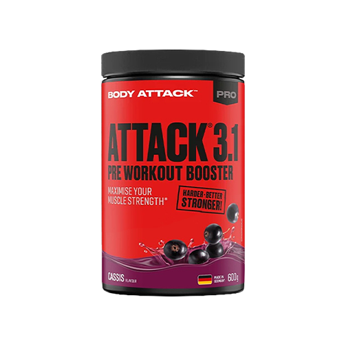 BODY ATTACK Attack 3.1 Pre Workout Booster - 600g - Blackcurrant