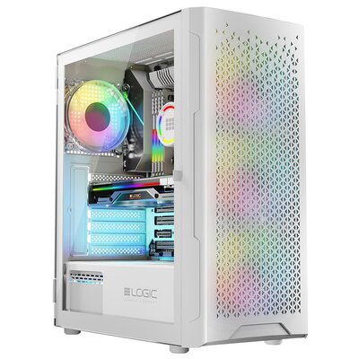 Obudowa Komputerowa Logic Aramis ARGB Midi USB 3.0 Biała