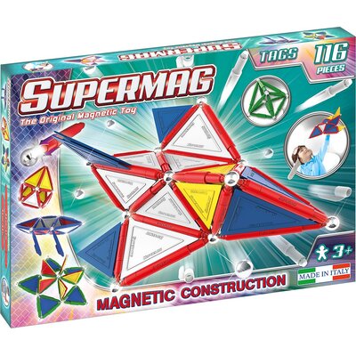 PlastWood Supermag Toys, klocki magnetyczne Tags Primary