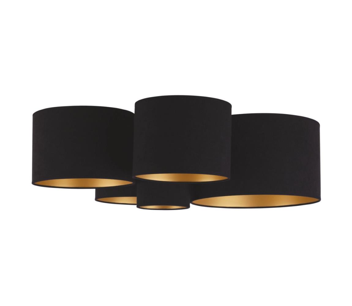 Duolla - Lampa sufitowa ROLLER PENTO 5xE27/60W/230V czarne/złoty
