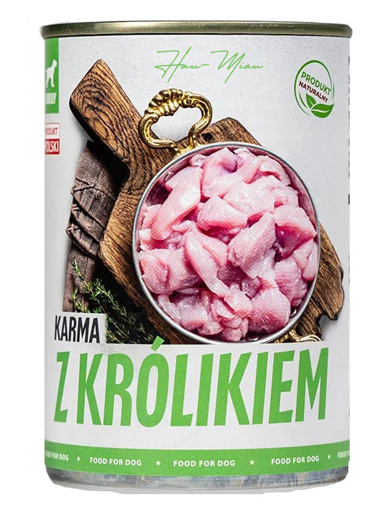 BULT Pakiet Bult Tuf Tuf Mokra Karma Dla Psa Mielonka z Królikiem 400 g