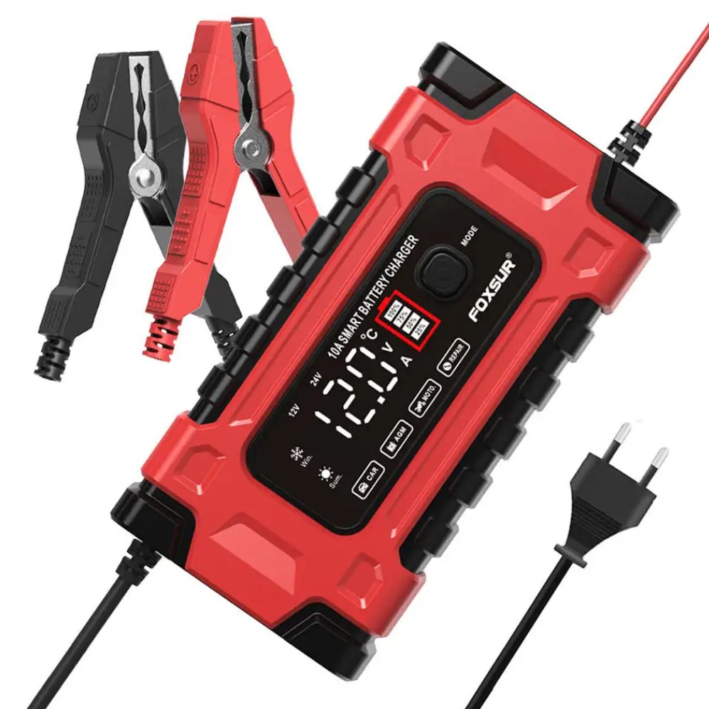 Ładowarka Foxsur 12/24V 10A New