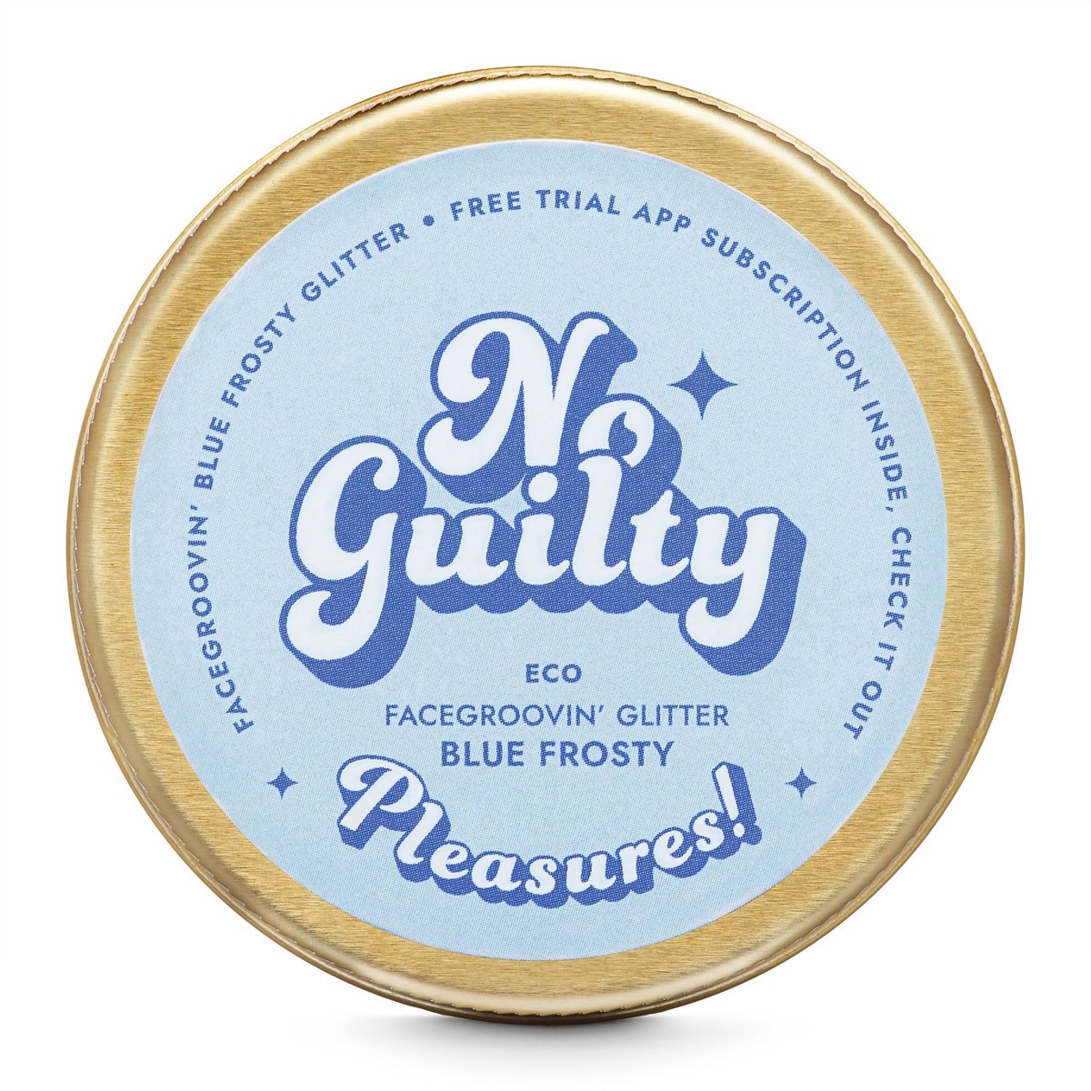 Ministerstwo Dobrego Mydła - No Guilty Eco Facegroovin'' Glitter - Biodegradowalny brokat do twarzy i ciała - 10 g - BLUE FROSTY