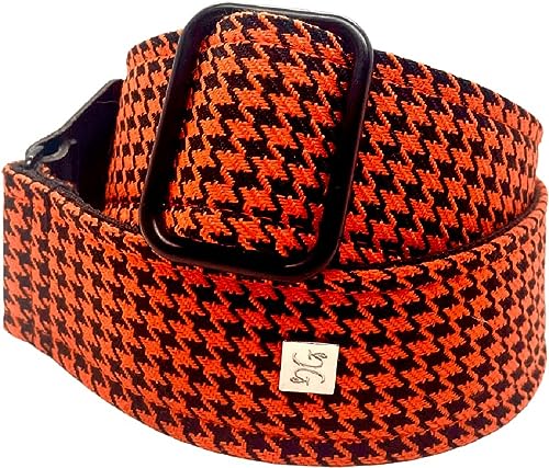 GET'M GET'M Pasek gitarowy Fly Hounds Tooth Orange 2