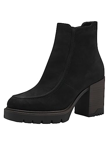 Tamaris Damskie botki 1-1-25330-41, czarny, 38 EU