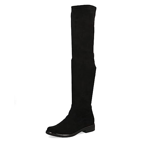 Caprice Damskie 9-25510-41 Półdługie kozaki, Black Stretch, 42 EU, Black Stretch, 42 EU