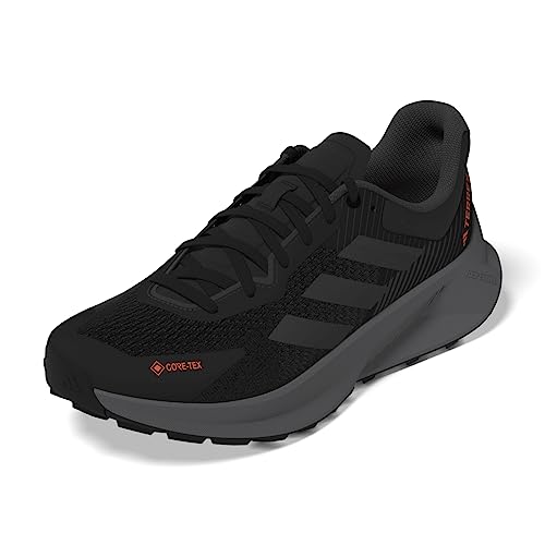 adidas Terrex Soulstride Flow GTX, Shoes-Low (Non Football) Mezczyzni, Core Black Grey Six Impact Orange, 38.5 EU