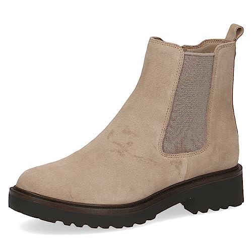 Caprice Damskie 9-25419-41 płaskie botki, Sand Suede, 41 EU