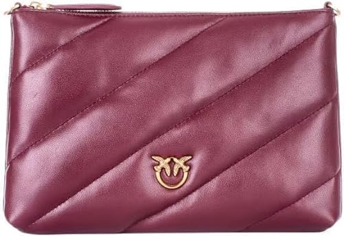 Pinko Flat Pouch Sheep, płaskie etui z owcami Nappa damskie, Ww5q_ribes Intenso-antyczne złoto