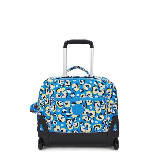 Kipling Giorno plecaki, 41 x 24 x 38, leopard kwiatowy (BLAU), niebieski, Einheitsgröße, Giorno